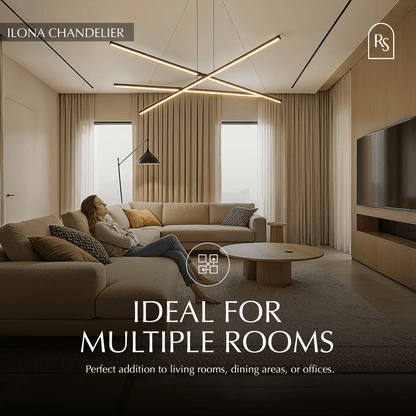 Elegant Ilona Chandelier by Residence Supply featuring multiple glass shades and intricate metal detailing for a stylish lighting fixture.