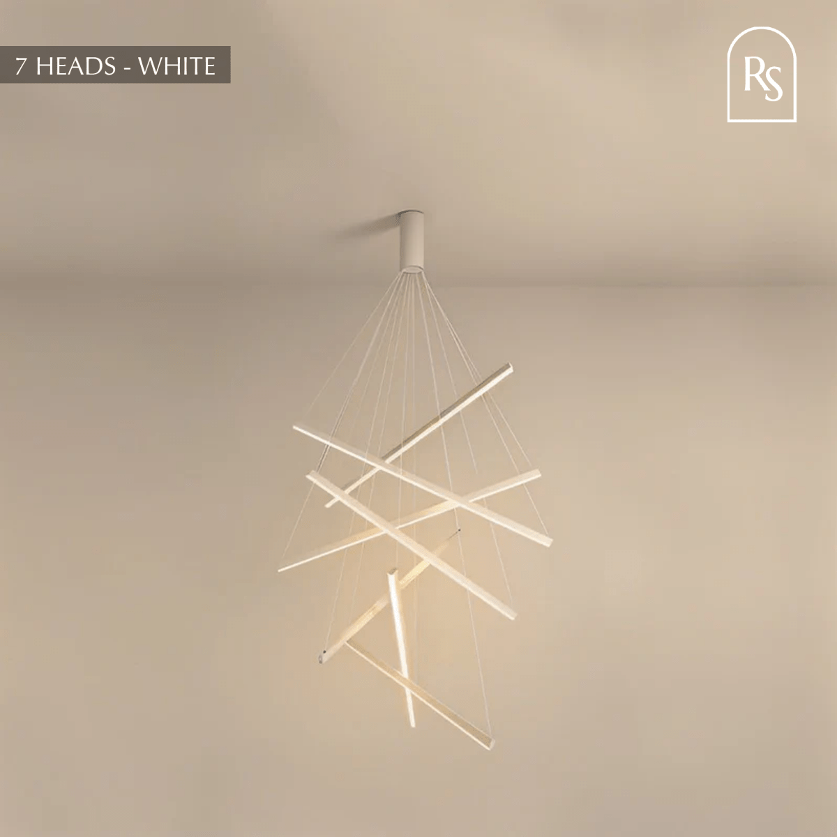 Ilona chandelier by Residence Supply featuring a modern design with multiple hanging light fixtures and elegant metal accents.