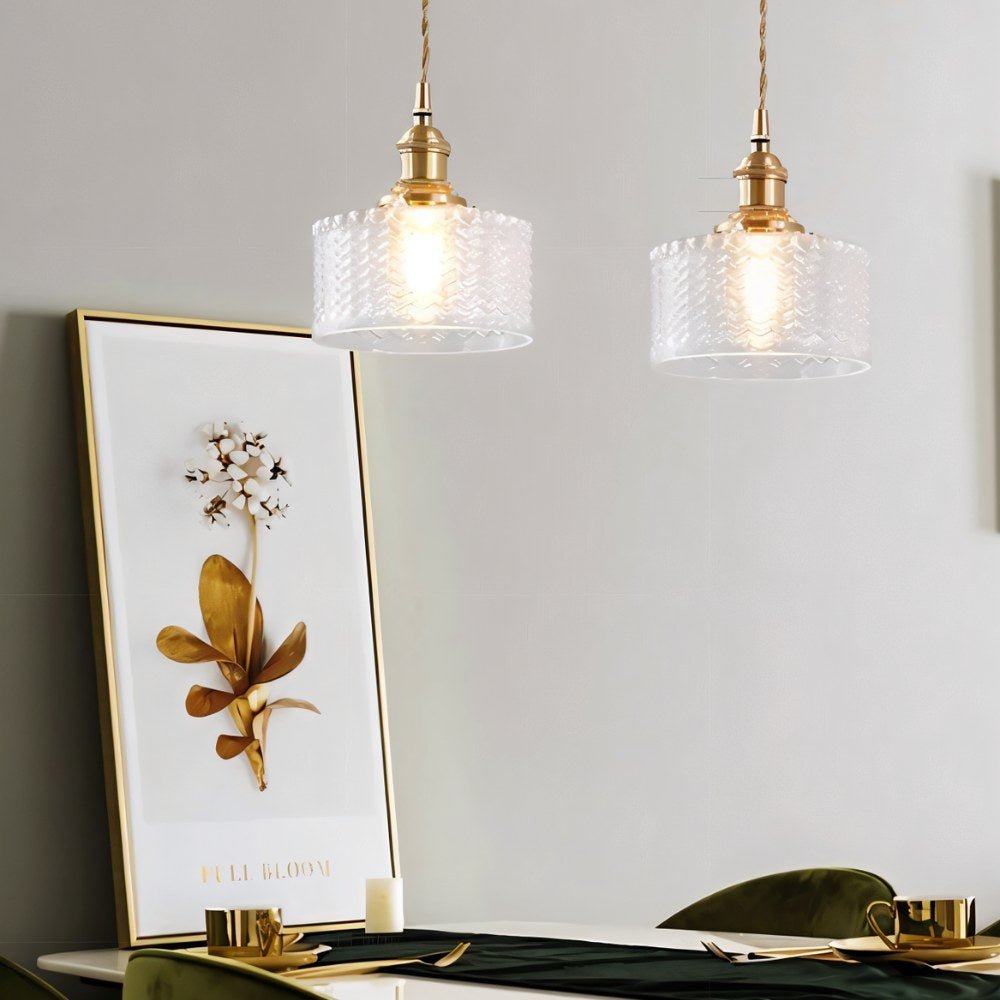 Residence Supply Isabel pendant light with a sleek modern design, featuring a round shade and hanging fixture.