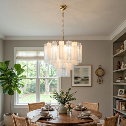 Anwen Two-Tone Glass Tube Chandelier