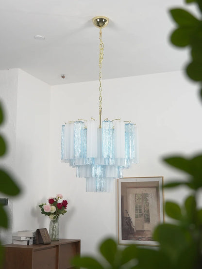 Anwen Two-Tone Glass Tube Chandelier