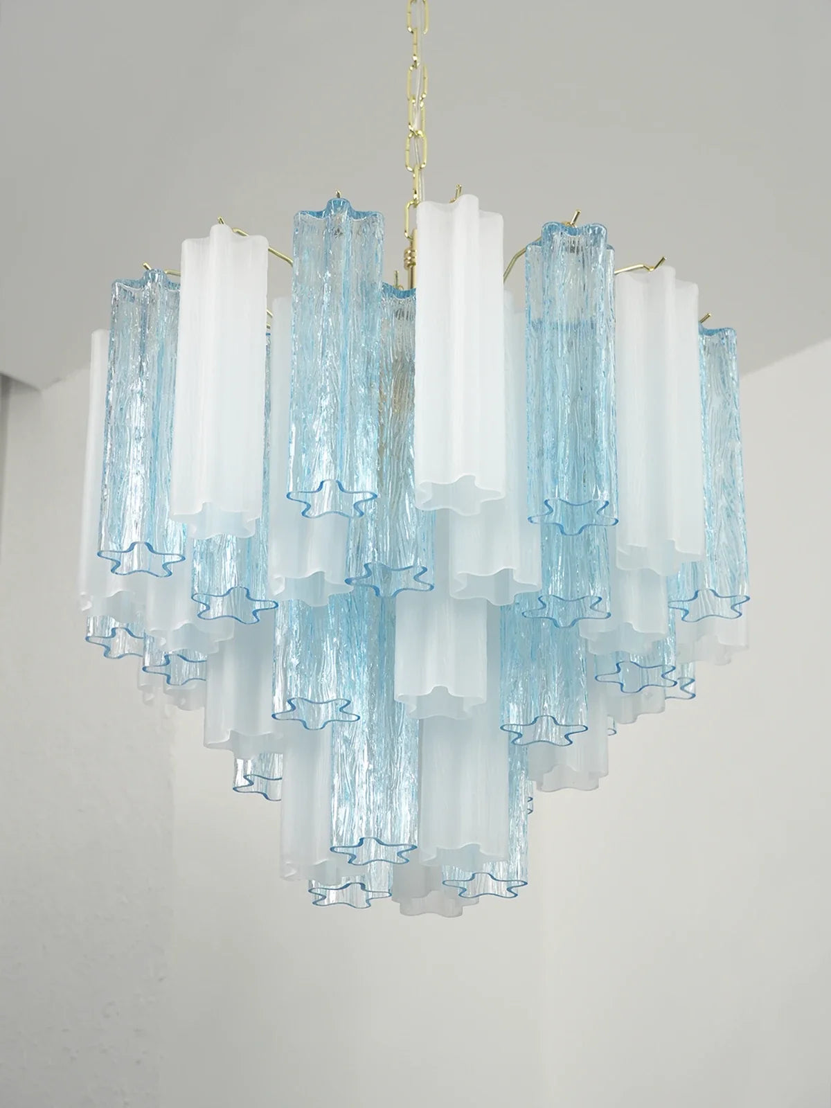Anwen Two-Tone Glass Tube Chandelier