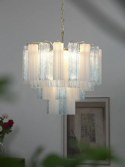 Anwen Two-Tone Glass Tube Chandelier