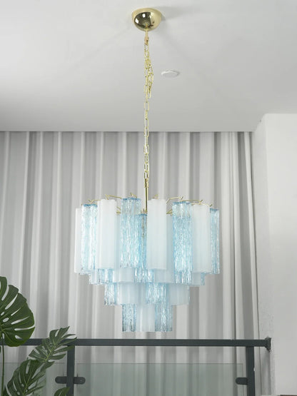 Anwen Two-Tone Glass Tube Chandelier