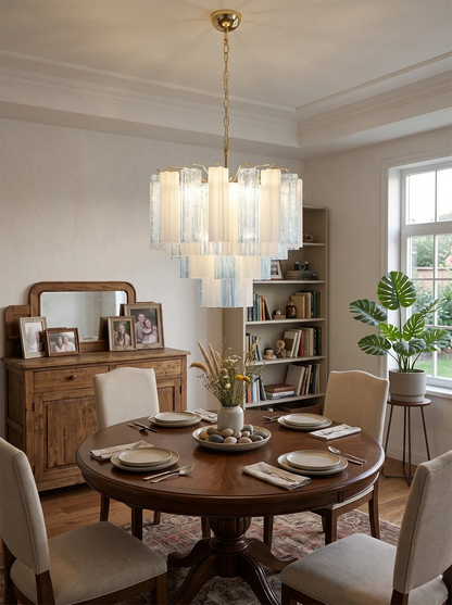 Anwen Two-Tone Glass Tube Chandelier