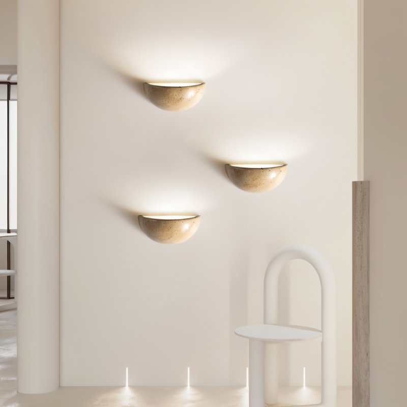 Ivado Travertine Wall Lamp - Nuvé