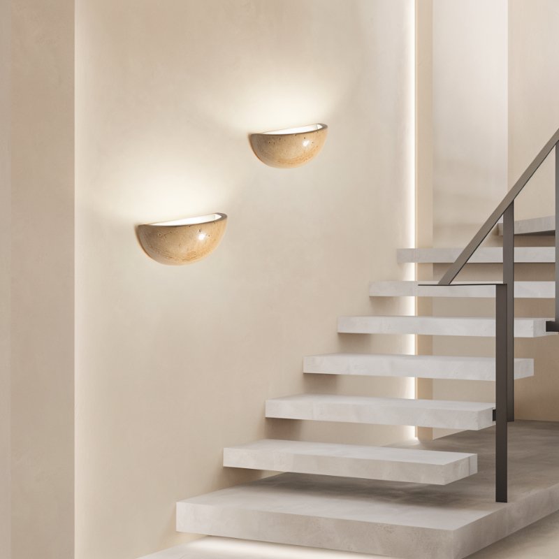 Ivado Travertine Wall Lamp - Nuvé