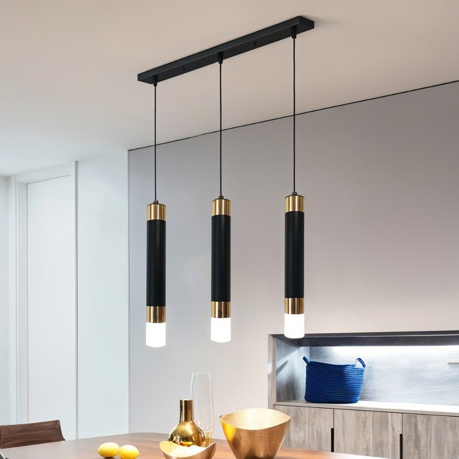 Ivanna Pendant Light by Residence Supply hanging from ceiling with a sleek, modern design in a contemporary setting