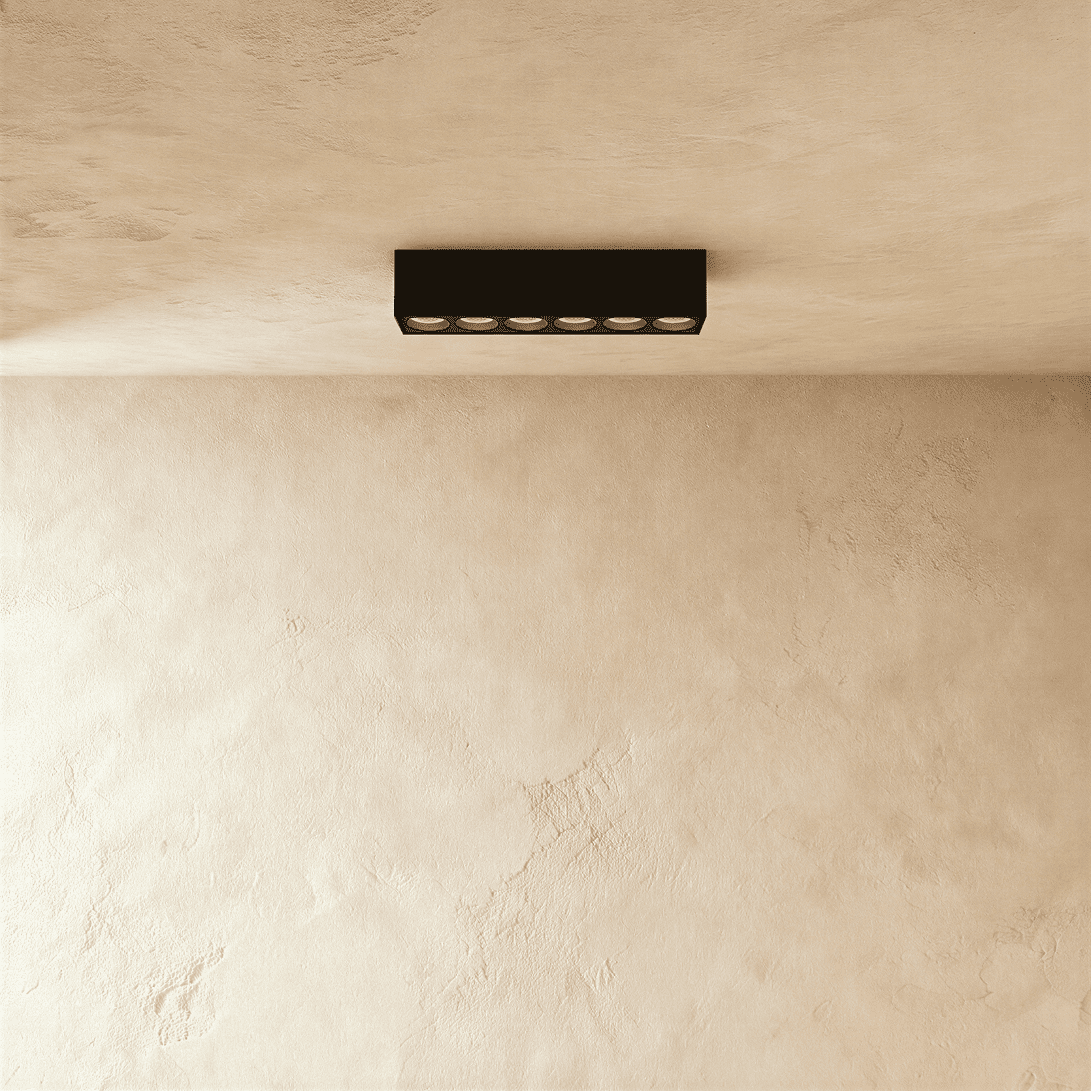 Modern Janae Track Light System by Residence Supply with adjustable spotlights on a sleek track for versatile lighting.
