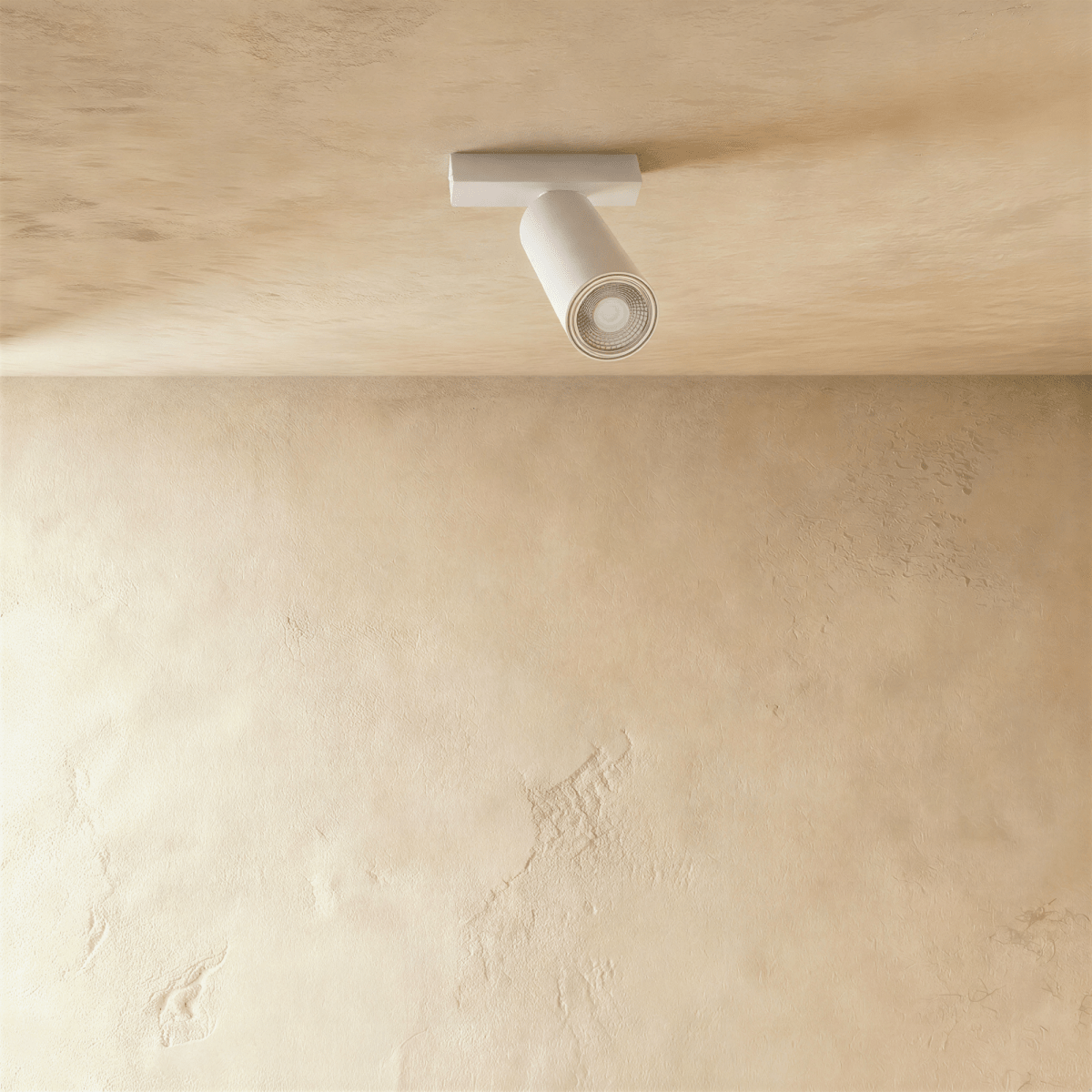 Janae Track Light System by Residence Supply with adjustable spotlights on a sleek metal track for modern lighting.