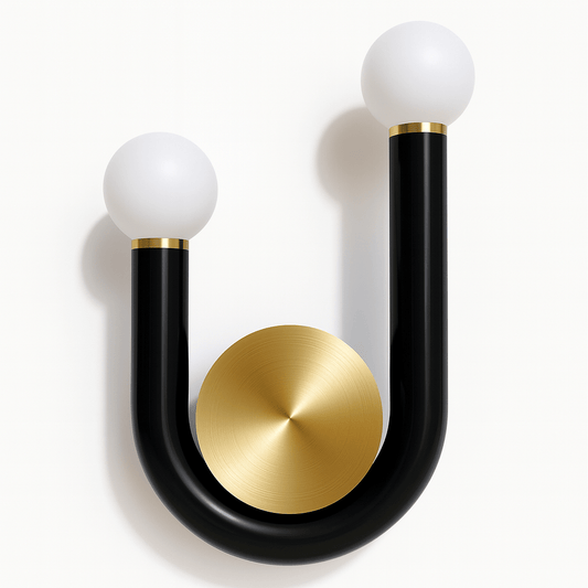 Modern Jocosa Wall Lamp by Residence Supply featuring sleek metal design and adjustable arm for ambient lighting.