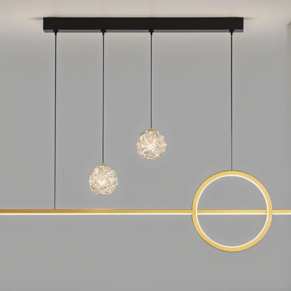Elegant Joffrey Pendant Light by Residence Supply with a sleek metal finish and modern design, hanging from a ceiling fixture.