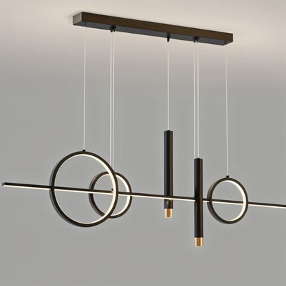 Joffrey Pendant Light by Residence Supply hanging from ceiling with a sleek modern design and warm lighting.