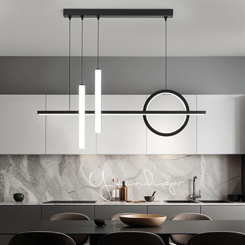 Modern Joffrey Pendant Light by Residence Supply with a sleek metal finish and adjustable hanging length.