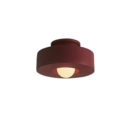 Red Julish ceiling light by Residence Supply, flush mount design with modern style and decorative lighting for indoor spaces.