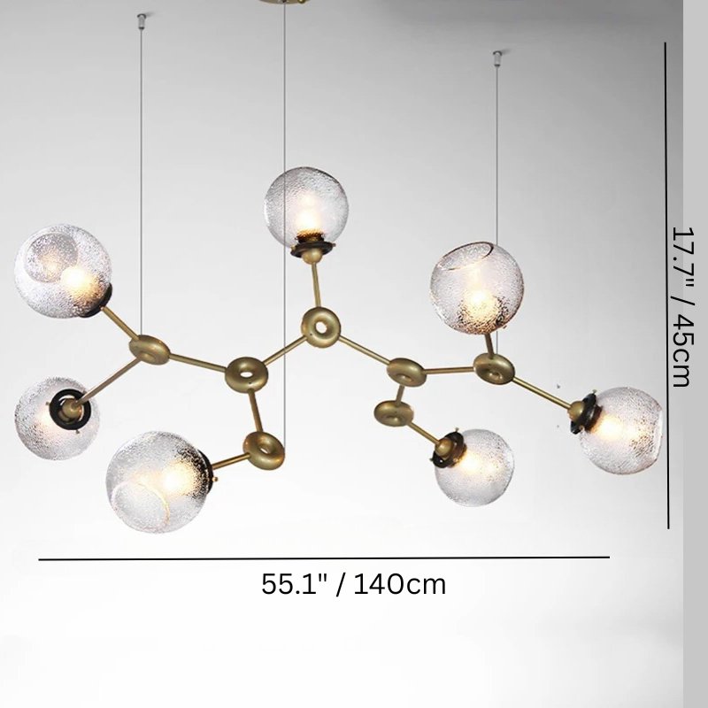 Residence Supply Jyotish indoor chandelier with intricate design, hanging from the ceiling with multiple light fixtures.