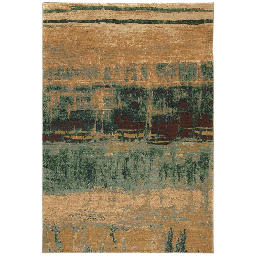 Karastan Artois Mericourt Teal Closeout Area Rug 5’6”x 8'3" - Nuvé