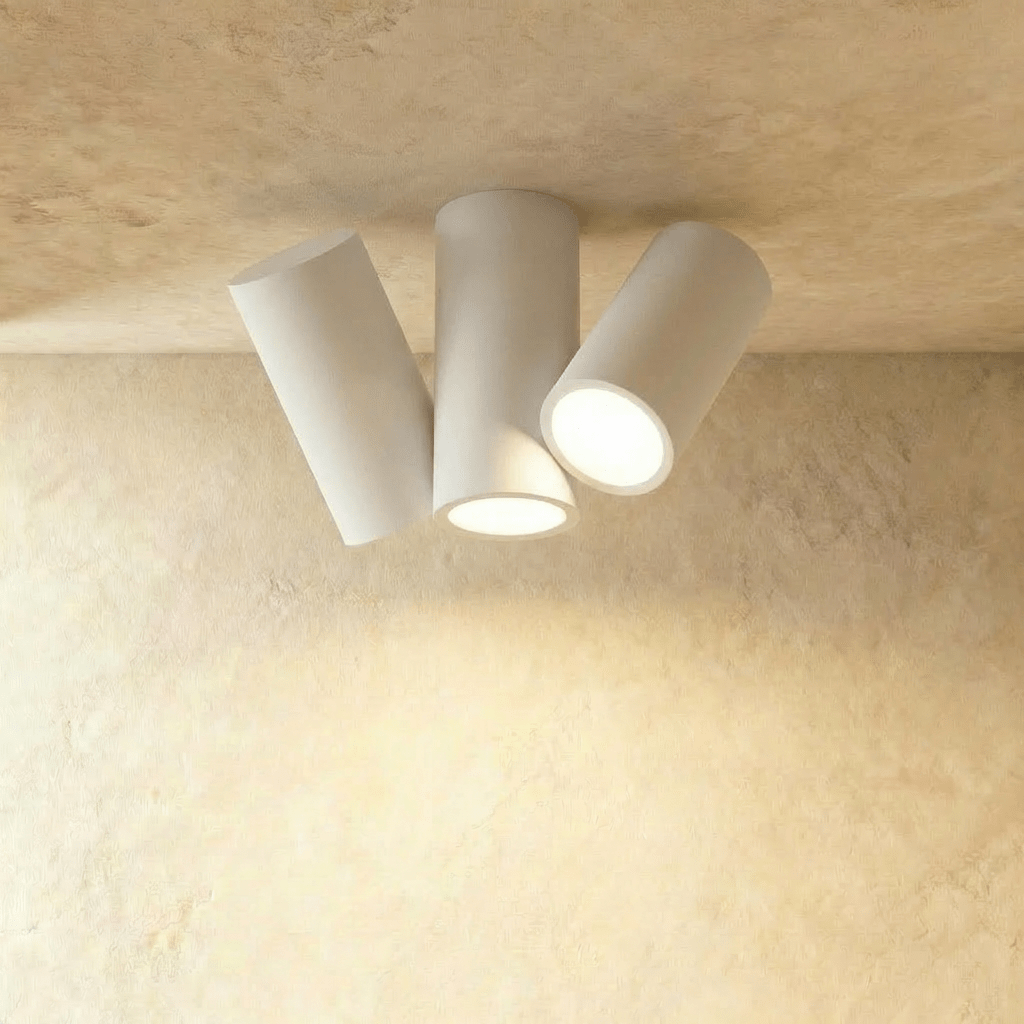 Kashaf ceiling light by Residence Supply featuring a modern design with a sleek metallic finish and ambient lighting.