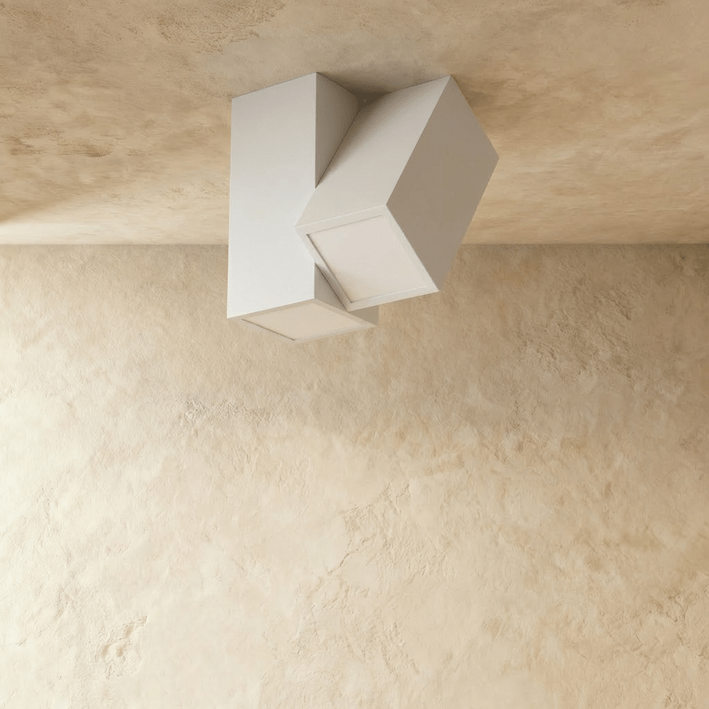Kashaf ceiling light by Residence Supply with intricate metal design and warm glass shade, ceiling-mounted lighting fixture.
