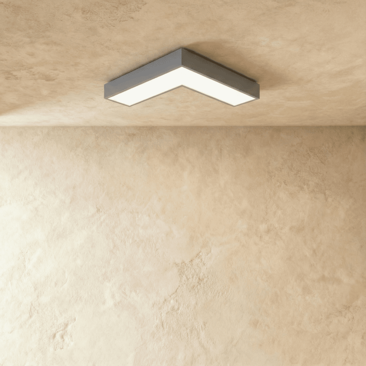 Modern Korner Ceiling Light by Residence Supply featuring a sleek, minimalist design with a round white shade and metal finish.