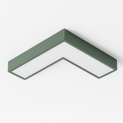 Korner ceiling light by Residence Supply featuring modern design with a sleek, geometric metal frame and integrated LED lighting.
