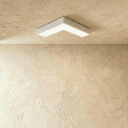 Korner ceiling light by Residence Supply, modern white fixture with sleek design, mounted on ceiling for ambient lighting