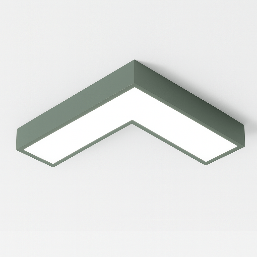 Korner Ceiling Light by Residence Supply, modern round ceiling fixture with sleek metal finish and integrated LED lighting.