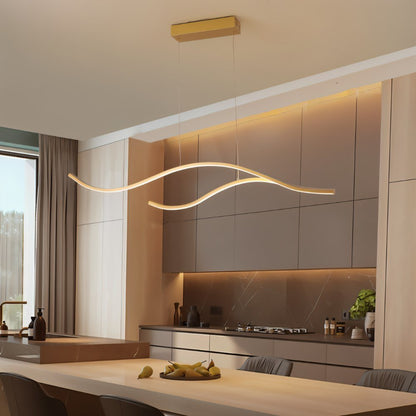 Residence Supply Krikle chandelier with multiple glass globes hanging from a sleek metal frame in a contemporary design