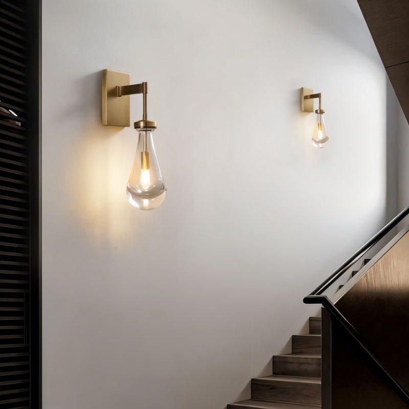 Pulcher Glass Tears Wall Sconce - Nuvé