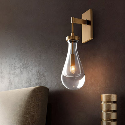 Pulcher Glass Tears Wall Sconce - Nuvé