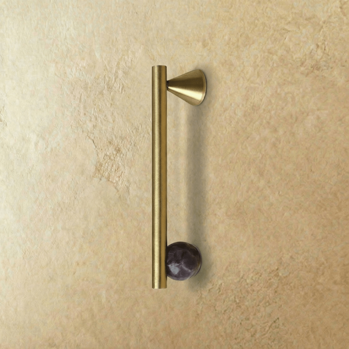 Crystal knob and pull bar from Residence Supply, decorative cabinet hardware with transparent crystal accents for home furniture.