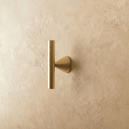 Crystal knob and pull bar from Kwam, designed for cabinet hardware in home and garden, by Residence Supply.