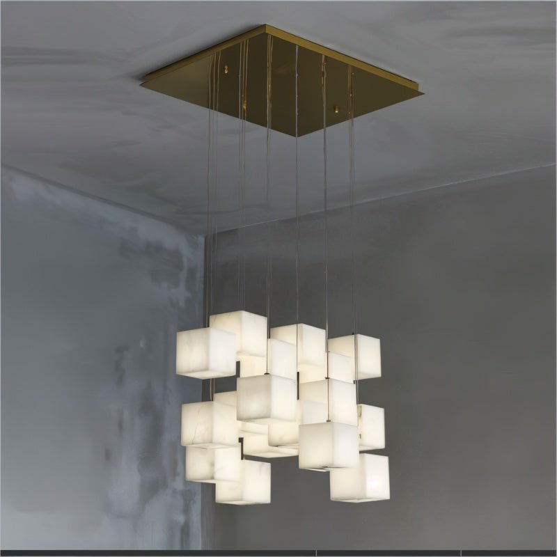 Kybos Alabaster Chandelier Light - Nuvé