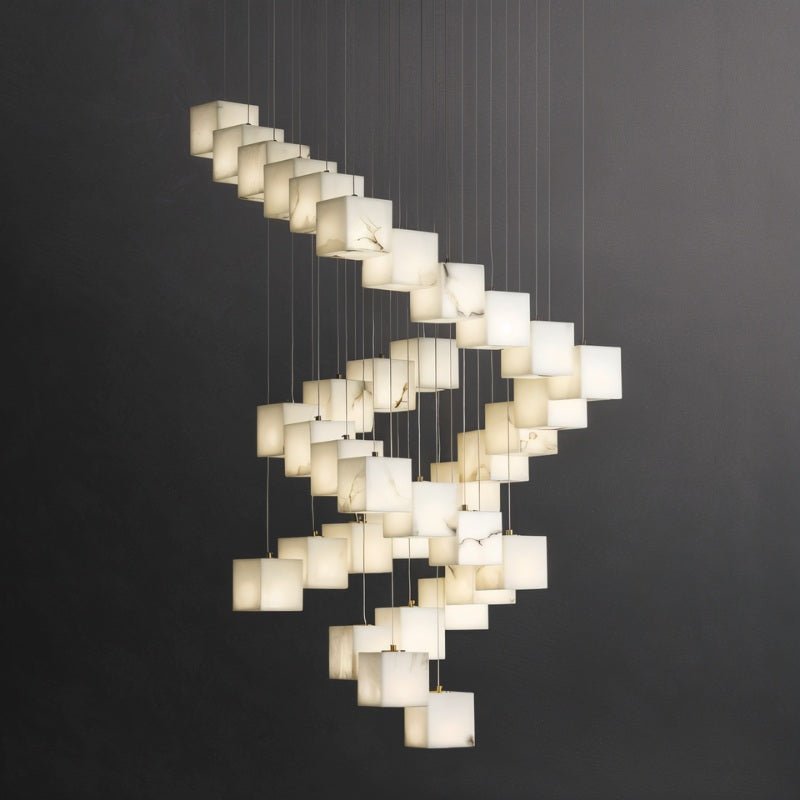 Kybos Alabaster Chandelier Light - Nuvé