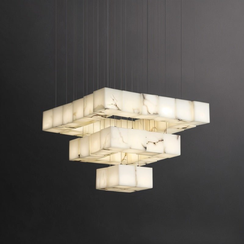 Kybos Alabaster Chandelier Light - Nuvé