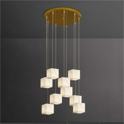Kybos Alabaster Chandelier Light - Nuvé