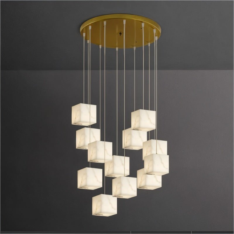 Kybos Alabaster Chandelier Light - Nuvé