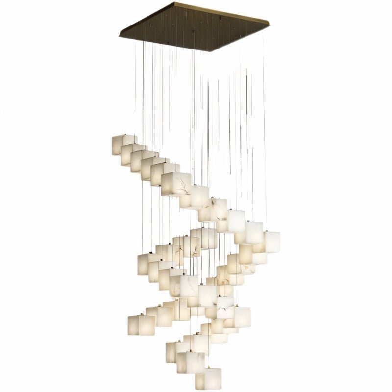 Kybos Alabaster Chandelier Light - Nuvé