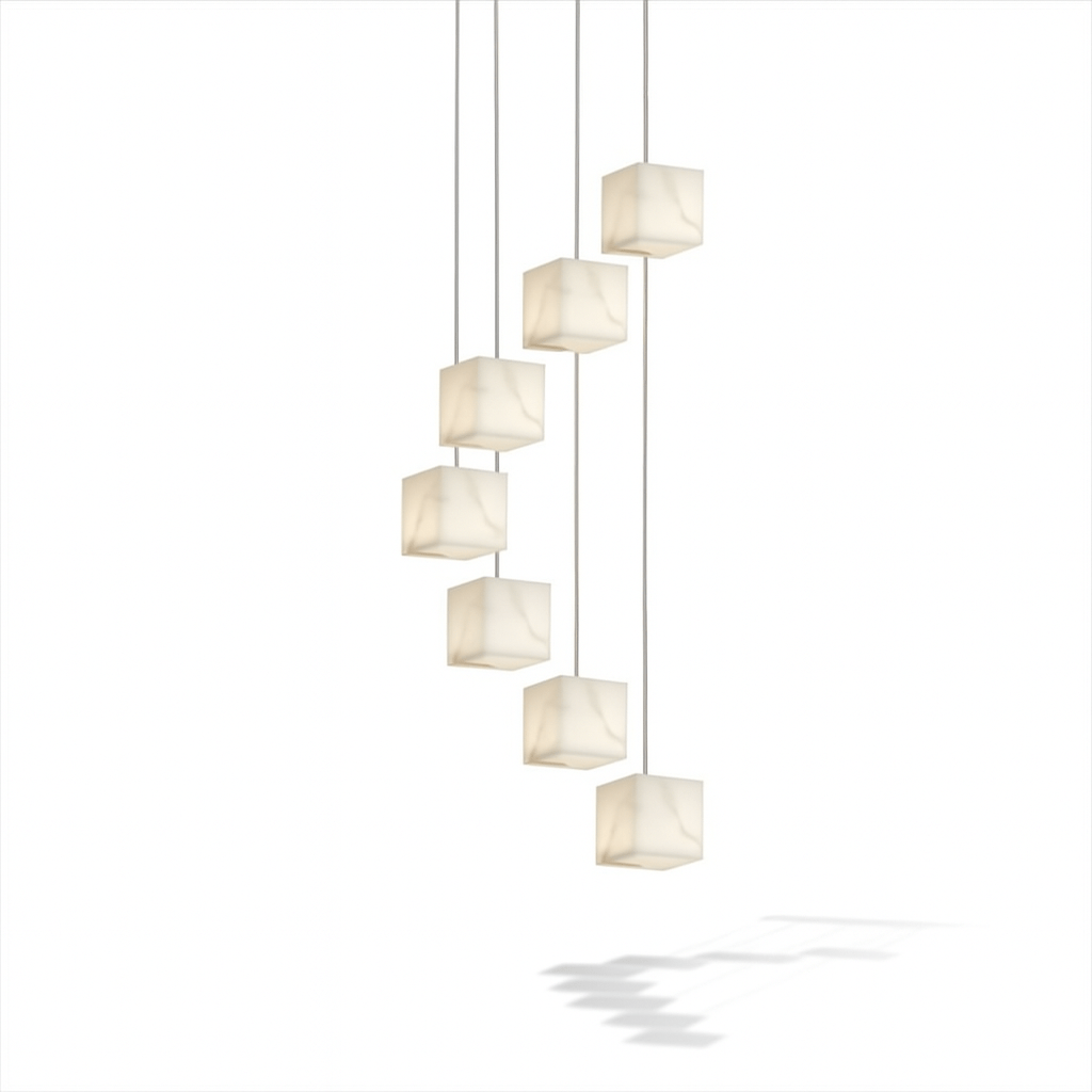 Kybos Alabaster Chandelier Light - Nuvé