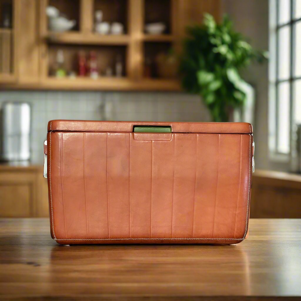 La Familia | XL Leather Cooler with Handles (46L) - Nuvé