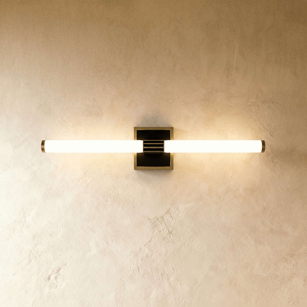 Residence Supply Lacto Wall Lamp with sleek modern design and soft lighting, mounted on a wall in a contemporary interior.