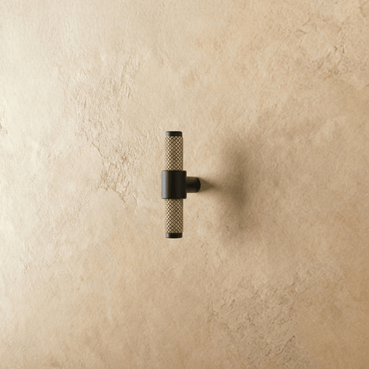 Residence Supply Lahto knob and pull bar for cabinets, made of metal with a sleek, modern design for home and garden hardware.