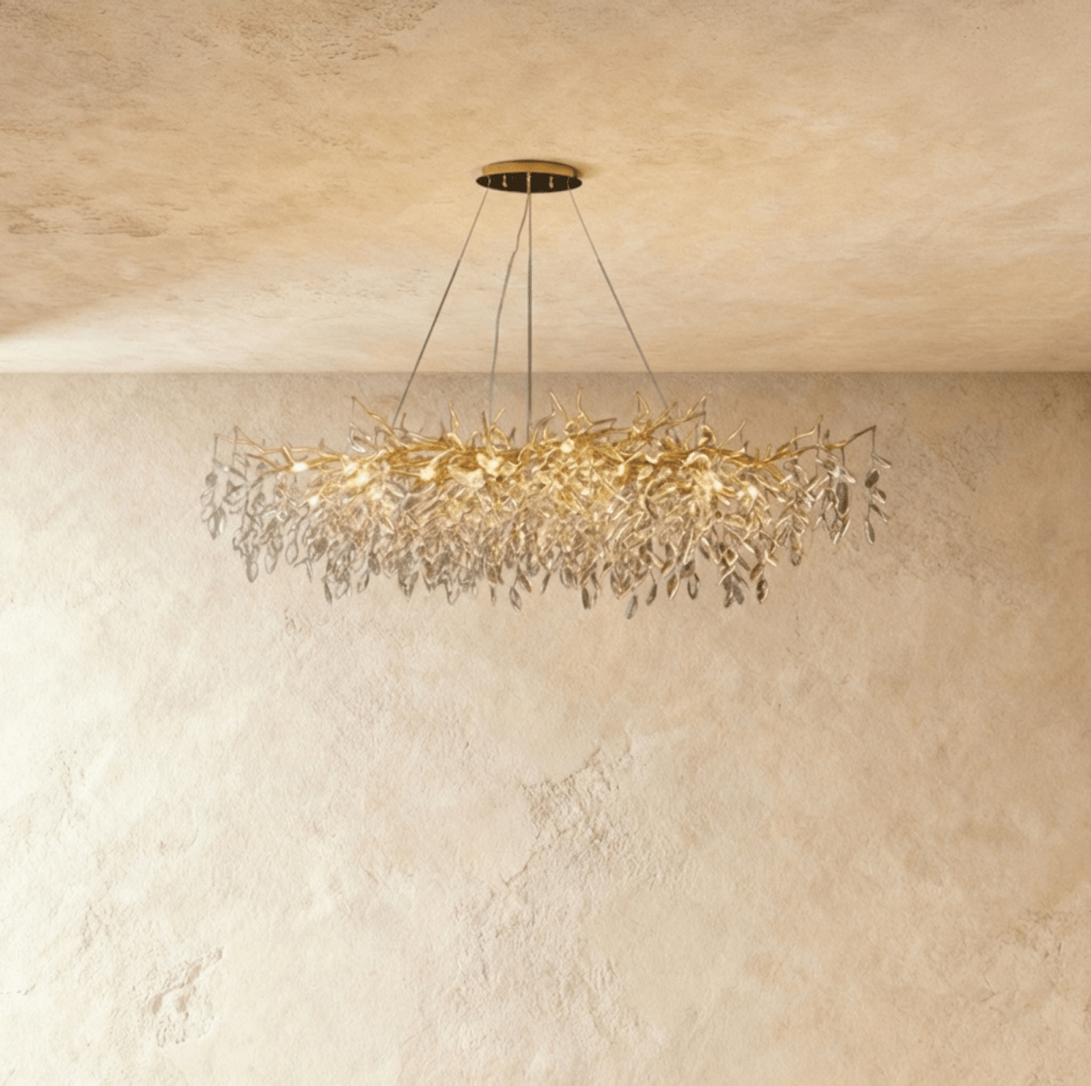 Elegant Lamean Crystal Chandelier by Residence Supply featuring sparkling crystal accents and a sleek modern design.