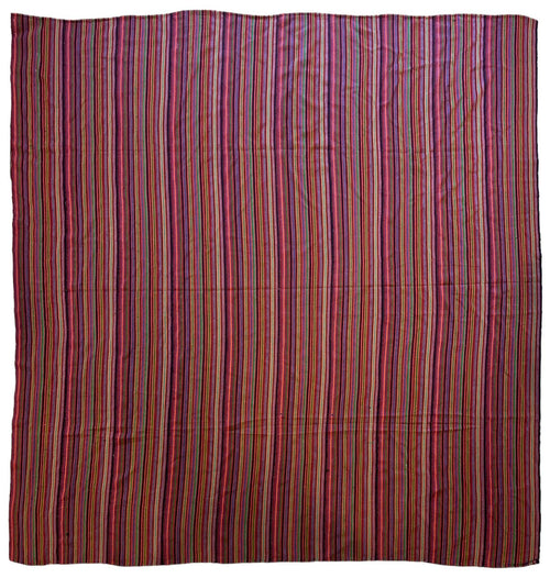 Large Antique Persian Square Rug Jajim Design 9 x 9 Ft - Nuvé