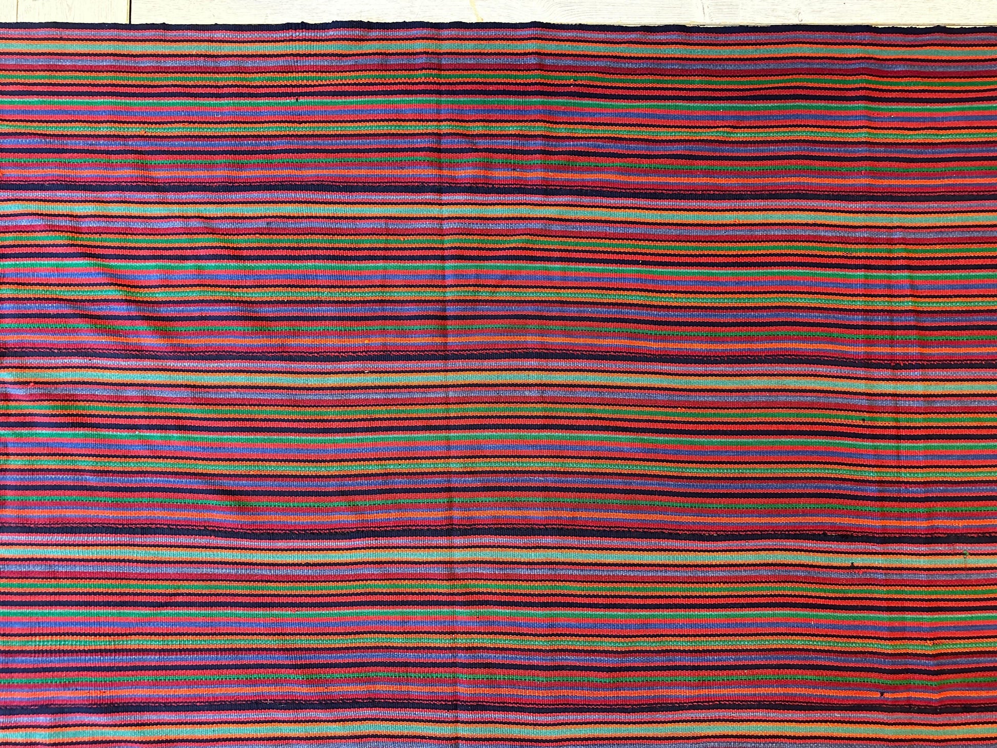 Large Antique Persian Square Rug Jajim Design 9 x 9 Ft - Nuvé