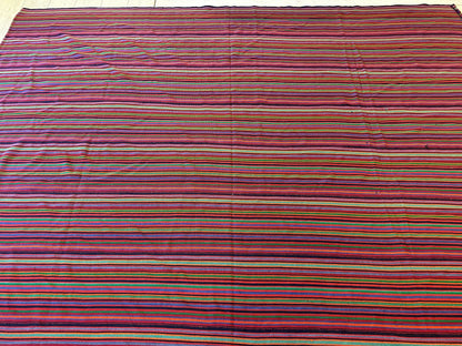 Large Antique Persian Square Rug Jajim Design 9 x 9 Ft - Nuvé