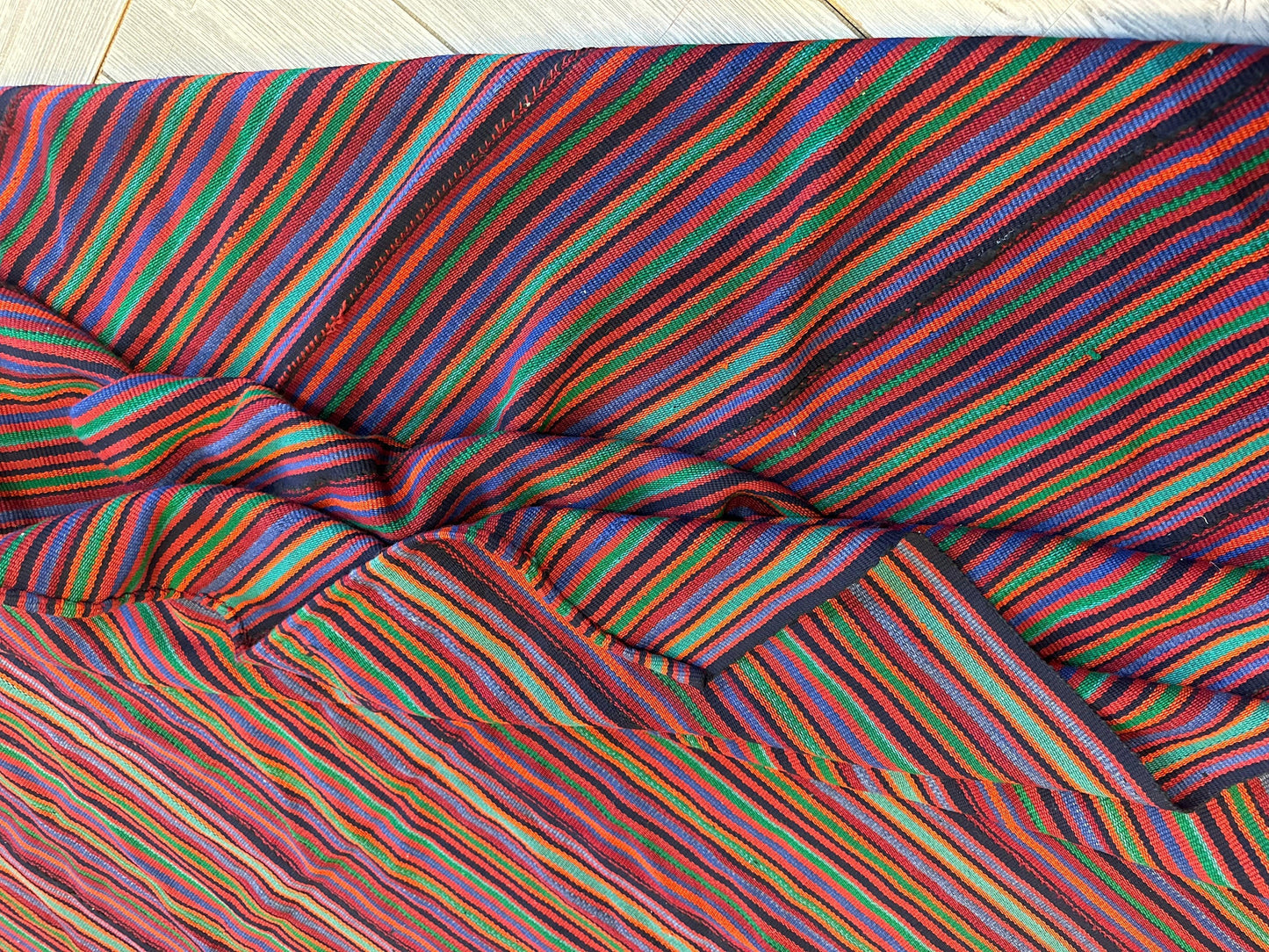 Large Antique Persian Square Rug Jajim Design 9 x 9 Ft - Nuvé