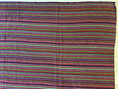 Large Antique Persian Square Rug Jajim Design 9 x 9 Ft - Nuvé