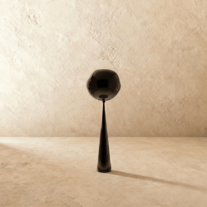Residence Supply lava floor lamp with flowing molten lava design and sleek black base, perfect for modern living rooms.