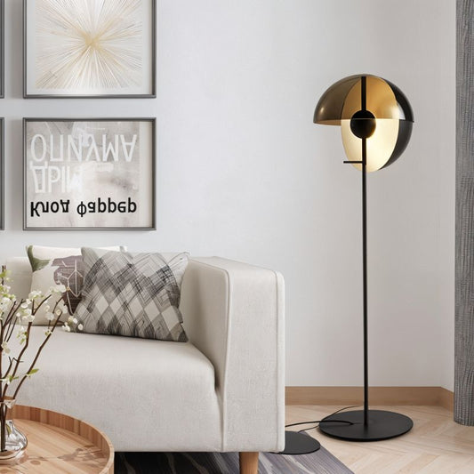 Modern Layers Floor Lamp by Residence Supply with stacked circular shades and sleek metal stand for stylish lighting.